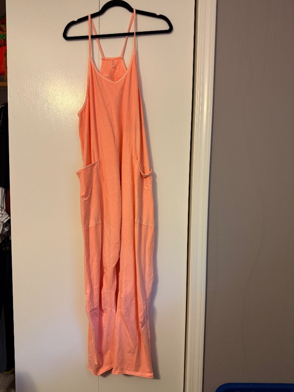 Free People Movement Hot Shot Onesie in Peach